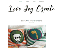 Tablet Screenshot of lovejoycreate.com